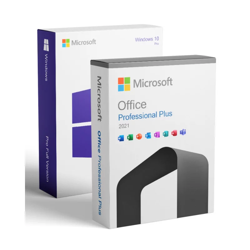 PAQUETE: Windows 10 Pro + Microsoft Office 2021 Professional Plus CDKEY